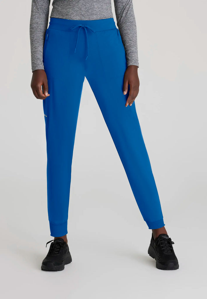 Barco Scrubs Women's Pace Knit Jogger New Royal | scrub-supply.com