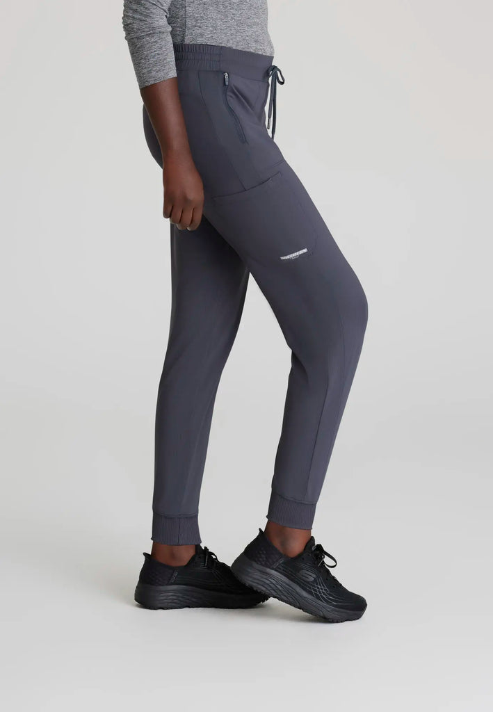 Barco Scrubs Women's Pace Knit Jogger Pewter | scrub-supply.com