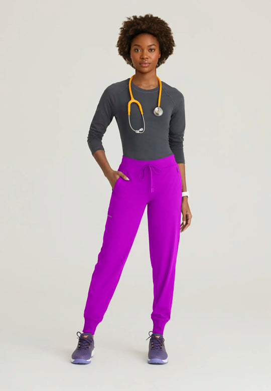 Skechers by Barco Scrubs Women's Pace Knit Jogger Violet Burst | scrub-supply.com
