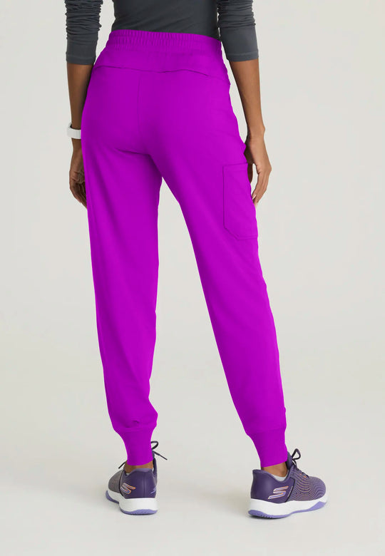 Skechers by Barco Scrubs Women's Pace Knit Jogger Violet Burst | scrub-supply.com