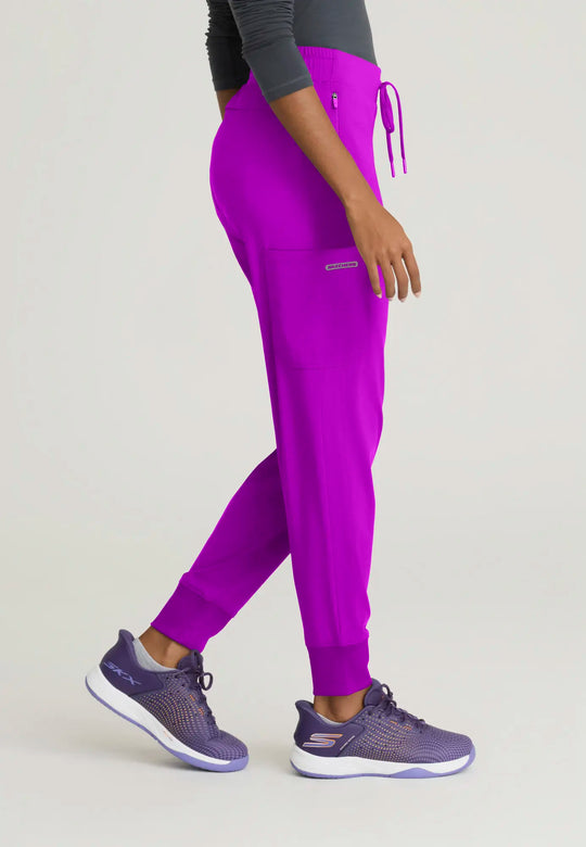 Skechers by Barco Scrubs Women's Pace Knit Jogger Violet Burst | scrub-supply.com
