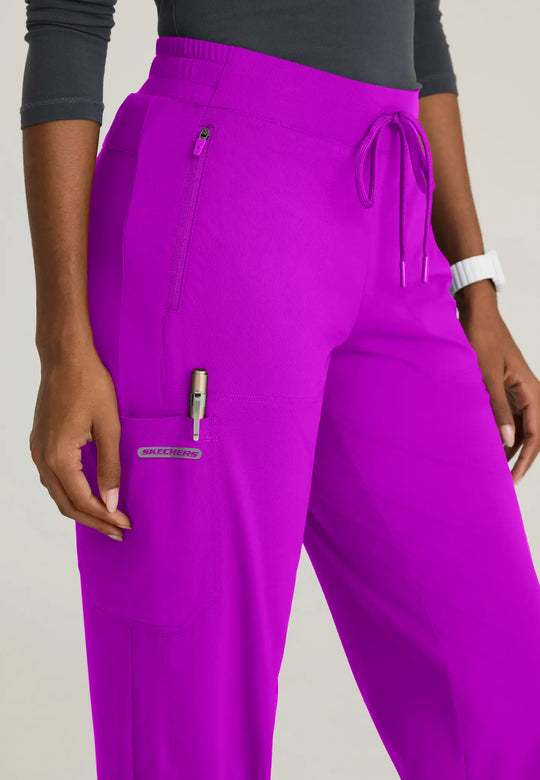 Skechers by Barco Scrubs Women's Pace Knit Jogger Violet Burst | scrub-supply.com