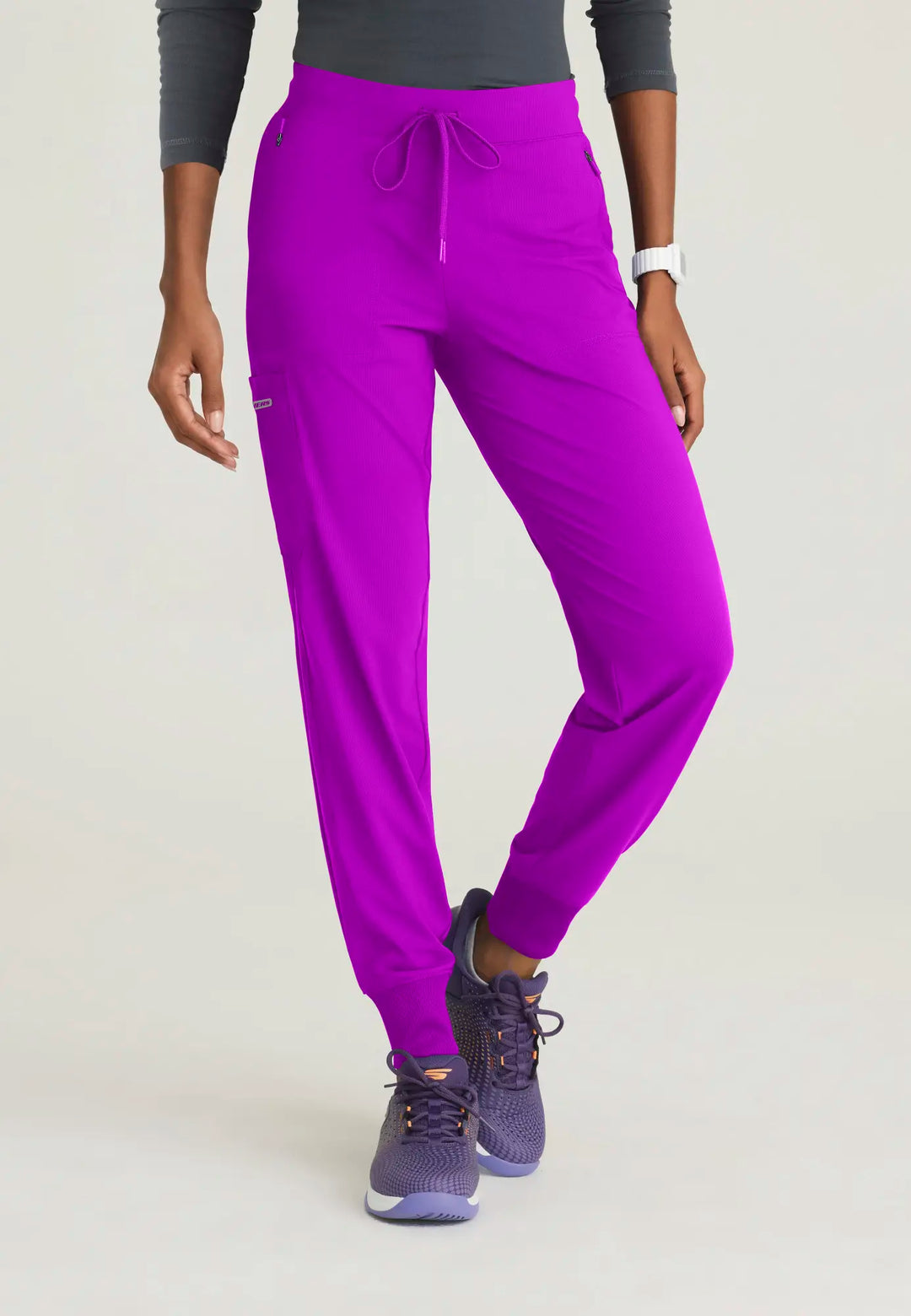 Skechers by Barco Scrubs Women's Pace Knit Jogger Violet Burst | scrub-supply.com