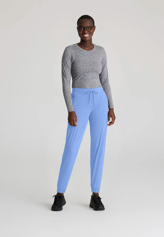 Skechers by Barco Scrubs Women's Pace Knit Jogger Ceil Blue | scrub-supply.com