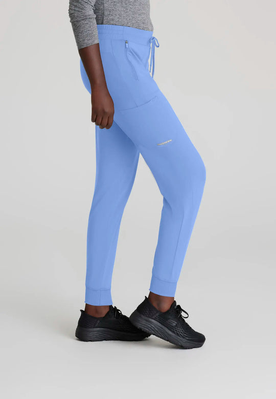 Skechers by Barco Scrubs Women's Pace Knit Jogger Ceil Blue | scrub-supply.com