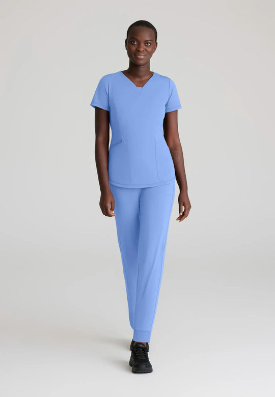 Skechers by Barco Scrubs Women's Pace Knit Jogger Ceil Blue | scrub-supply.com