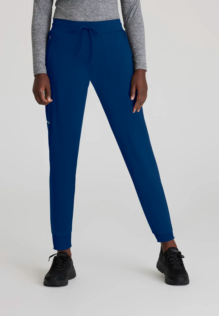 Barco Scrubs Women's Pace Knit Jogger Navy | scrub-supply.com