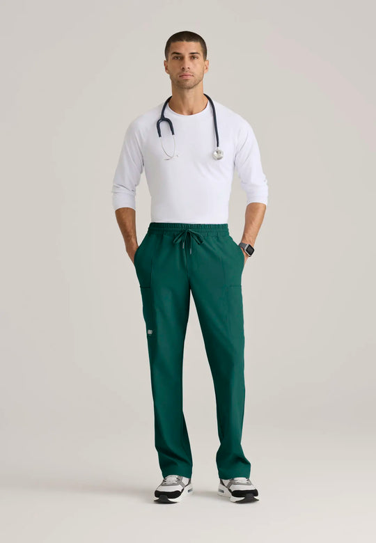 Skechers by Barco Scrubs Men's Horizon Pant Hunter Green | scrub-supply.com