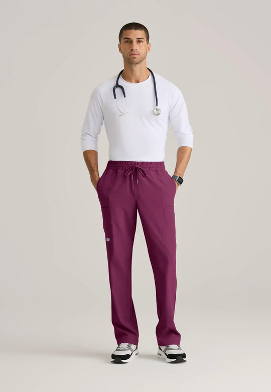 Barco Scrubs Men's Horizon Pant Wine | scrub-supply.com