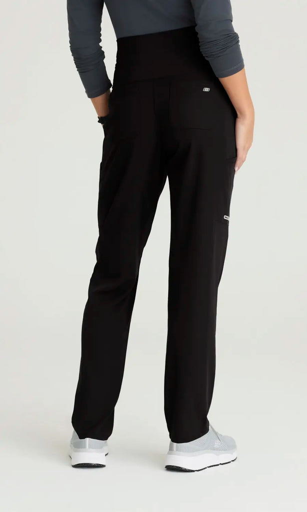 Skechers by Barco Scrubs Nurture Maternity Pant Black | scrub-supply.com