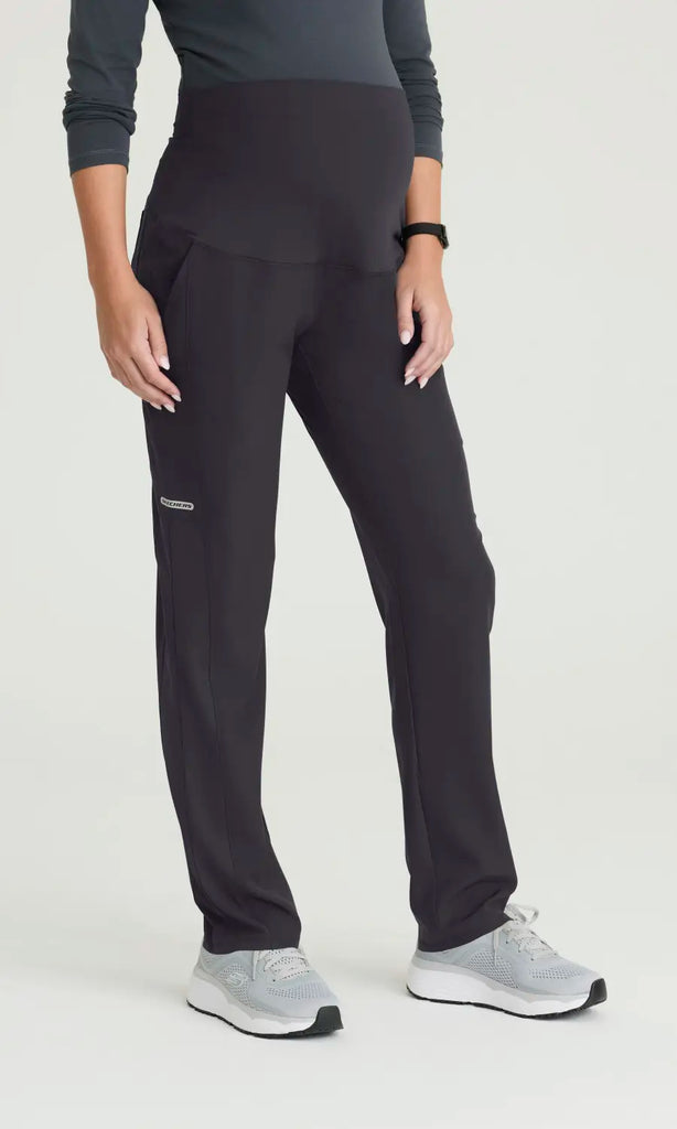 Skechers by Barco Scrubs Nurture Maternity Pant Pewter | scrub-supply.com