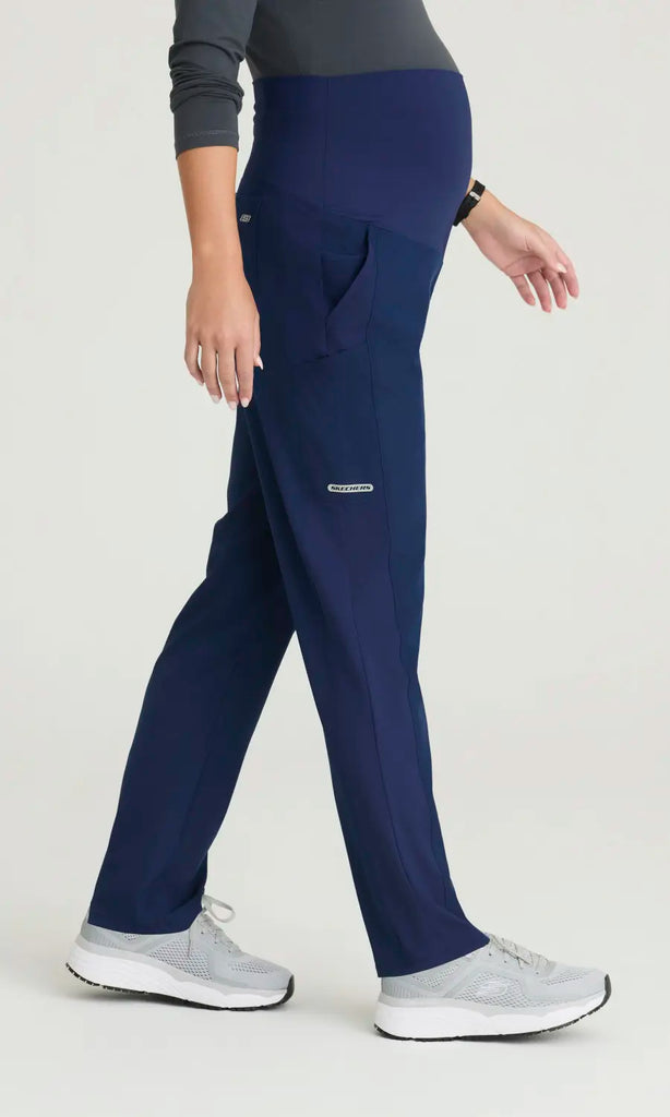 Skechers by Barco Scrubs Nurture Maternity Pant Navy | scrub-supply.com