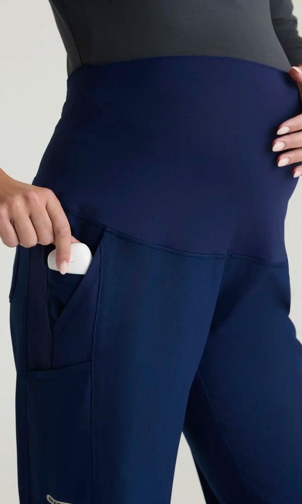 Skechers by Barco Scrubs Nurture Maternity Pant Navy | scrub-supply.com