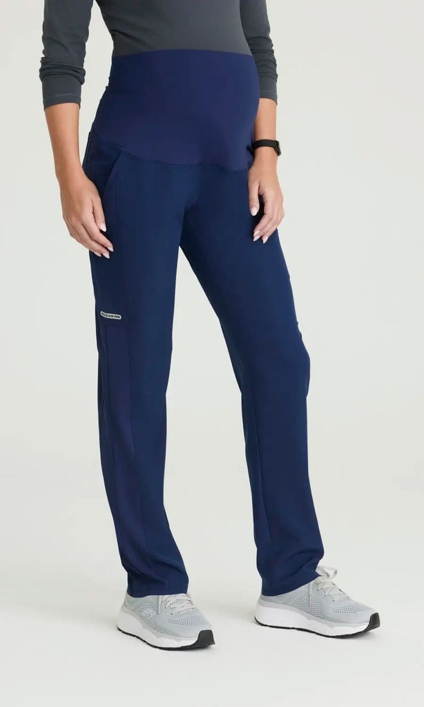 Skechers by Barco Scrubs Nurture Maternity Pant Navy | scrub-supply.com