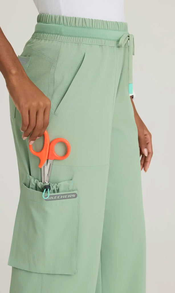 Skechers by Barco Scrubs Women's Scout Pant Field Green | scrub-supply.com