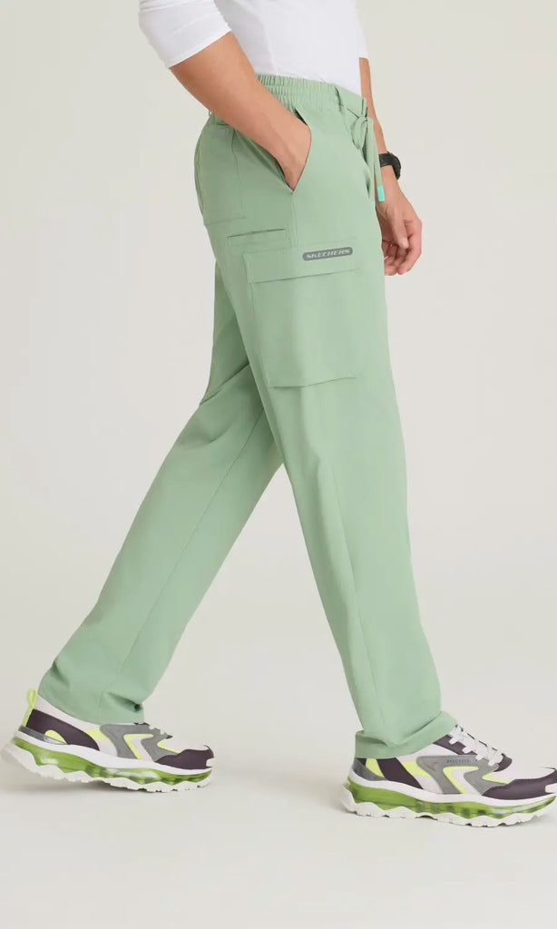 Skechers by Barco Scrubs Men's Terrain Pant Field Green | scrub-supply.com