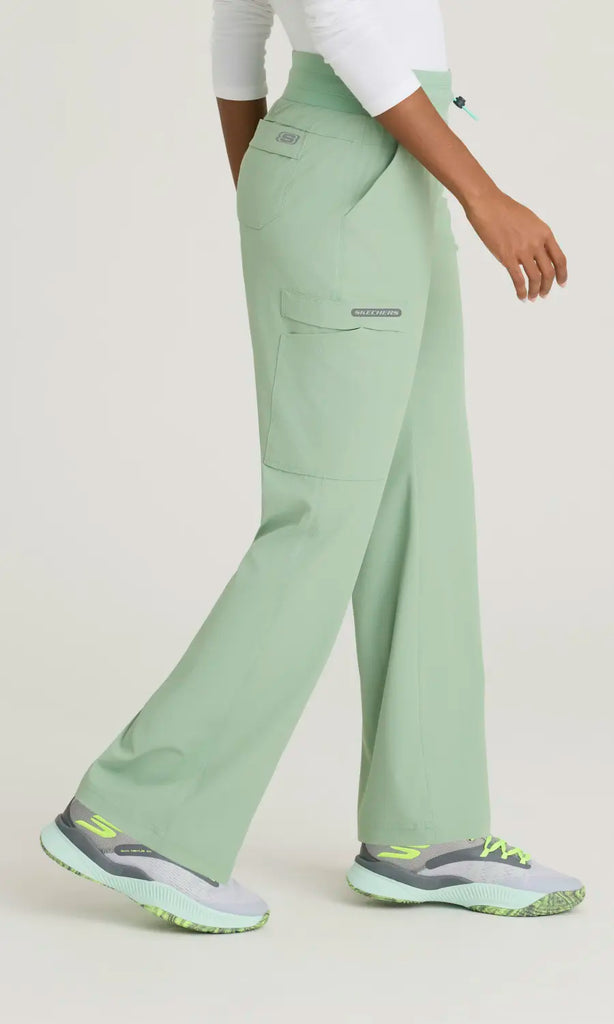 Skechers by Barco Scrubs Women's Explore Pant Field Green | scrub-supply.com