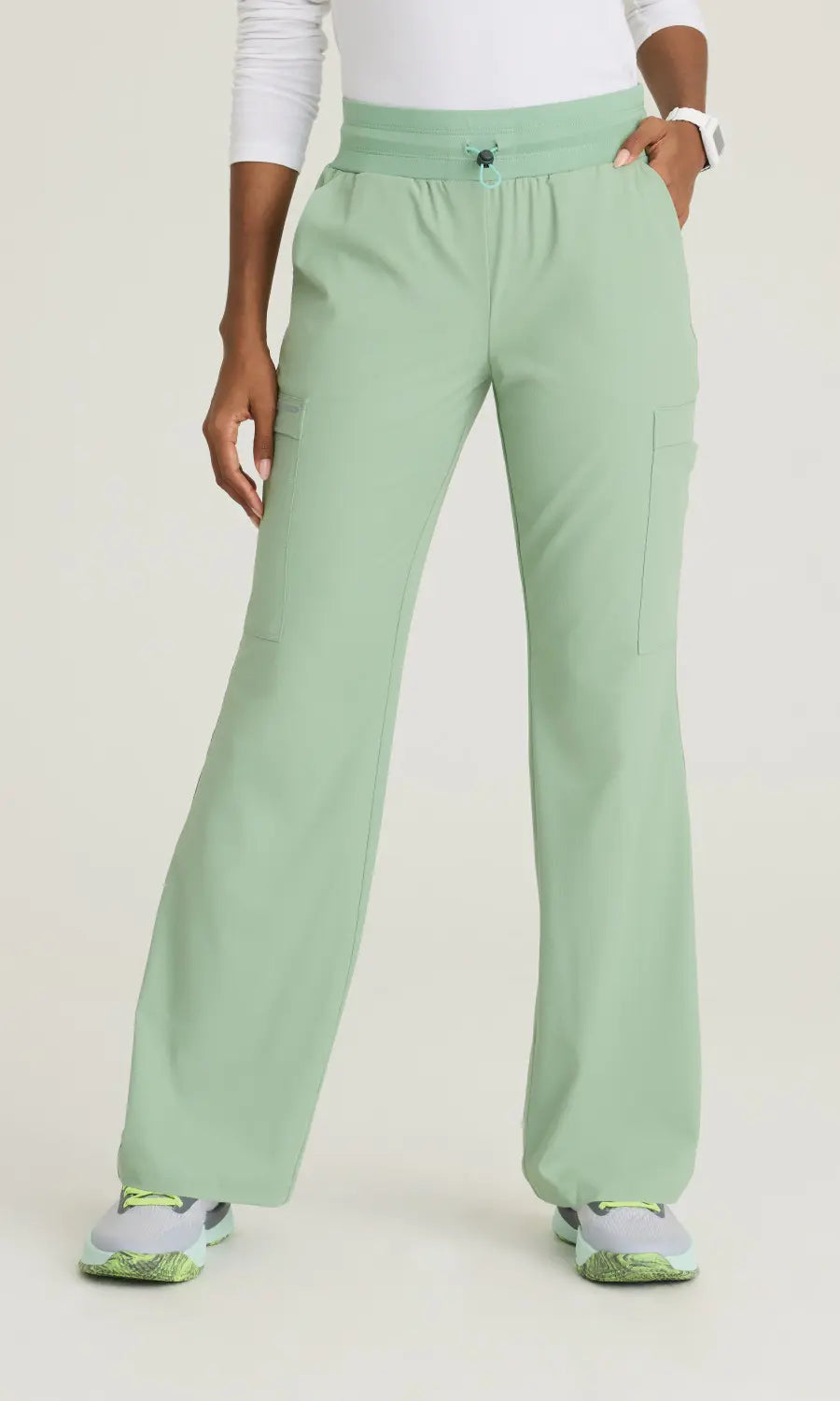 Skechers by Barco Scrubs Women's Explore Pant Field Green | scrub-supply.com