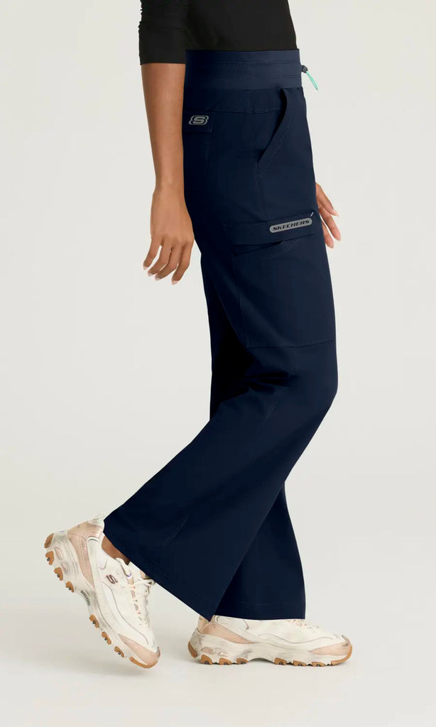 Skechers by Barco Scrubs Women's Explore Pant Navy | scrub-supply.com