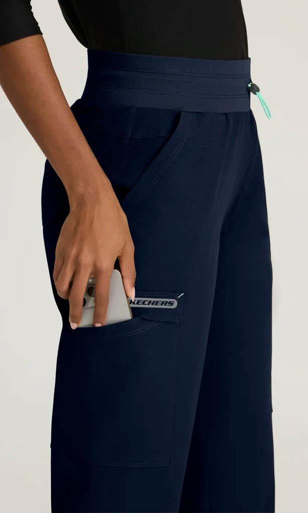Skechers by Barco Scrubs Women's Explore Pant Navy | scrub-supply.com