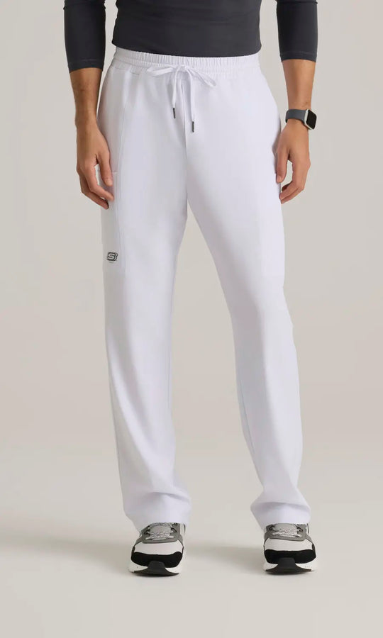 Skechers by Barco Scrubs Men's Compass Pant White | scrub-supply.com