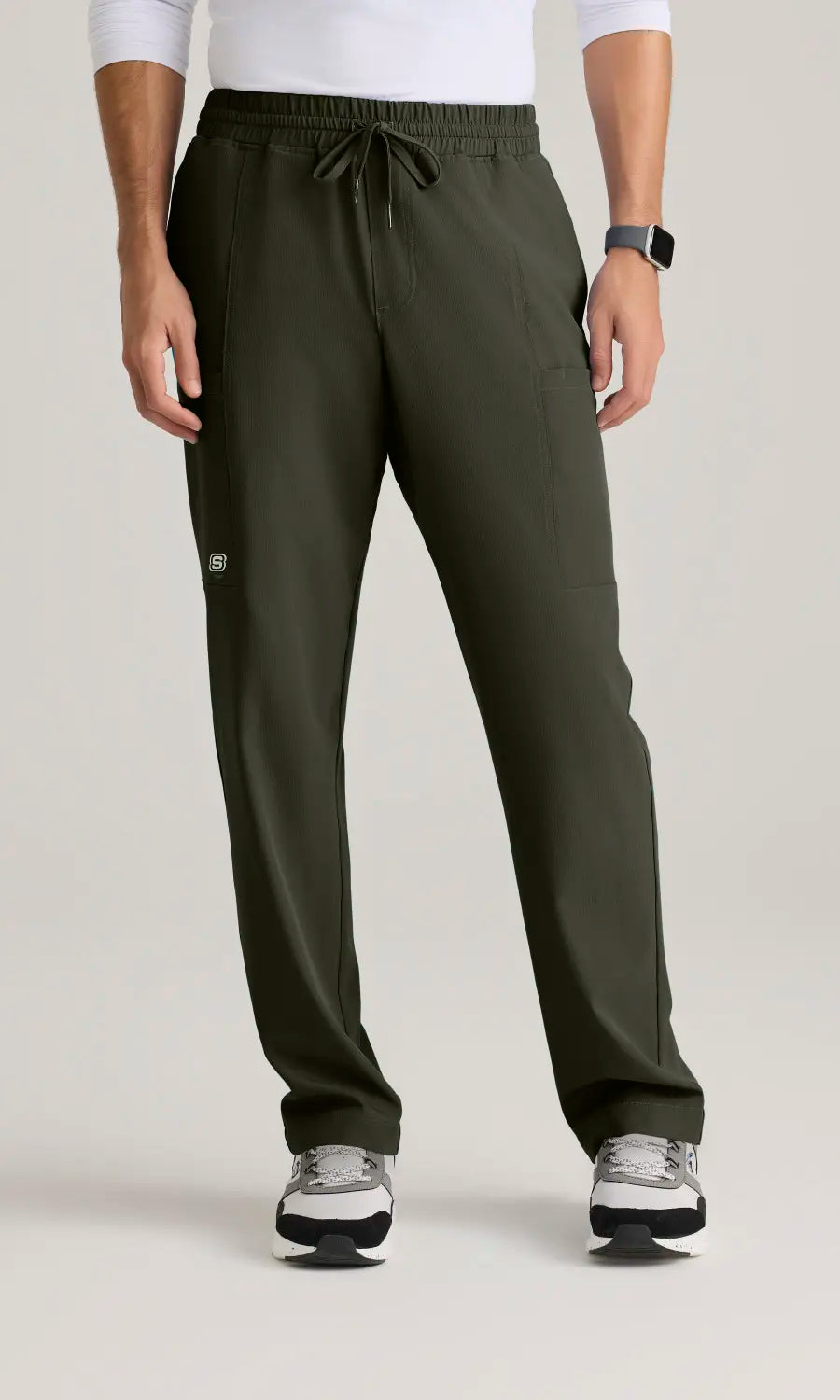 Skechers by Barco Scrubs Men's Compass Pant Olive | scrub-supply.com