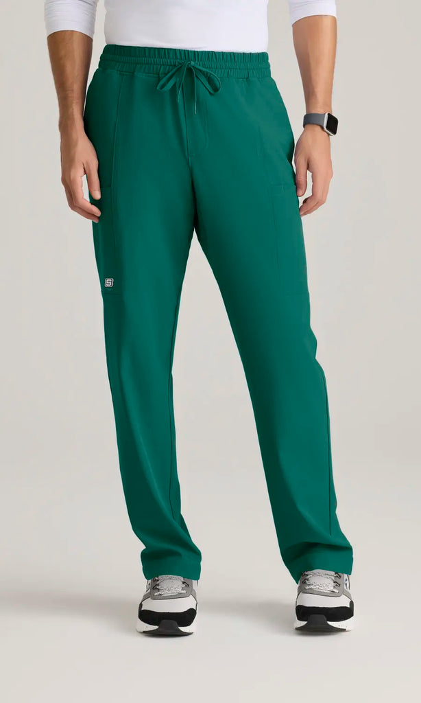 Skechers by Barco Scrubs Men's Compass Pant Hunter Green | scrub-supply.com