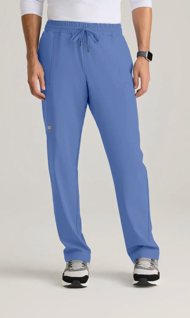 Skechers by Barco Scrubs Men's Compass Pant Ceil Blue | scrub-supply.com