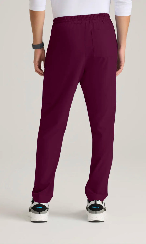 Skechers by Barco Scrubs Men's Compass Pant Wine | scrub-supply.com