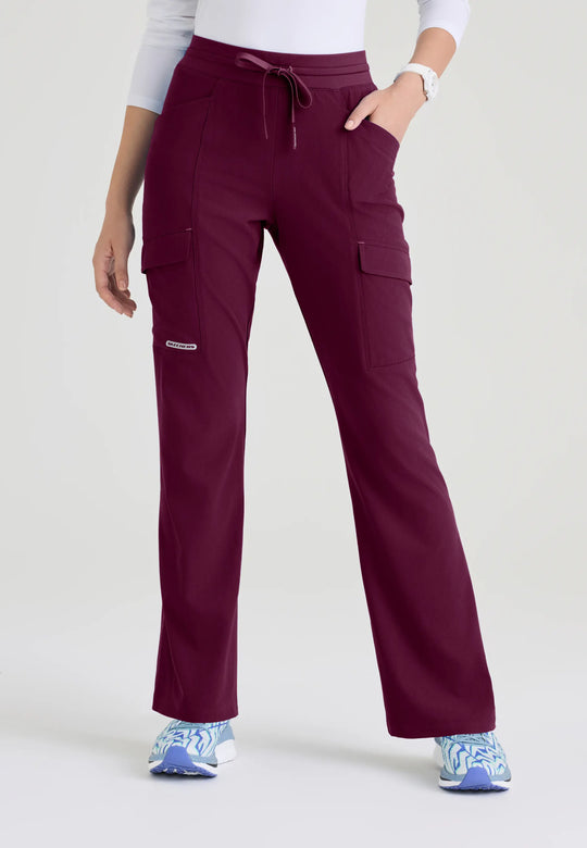 Skechers by Barco Scrubs Women's Reward Pant Wine | scrub-supply.com