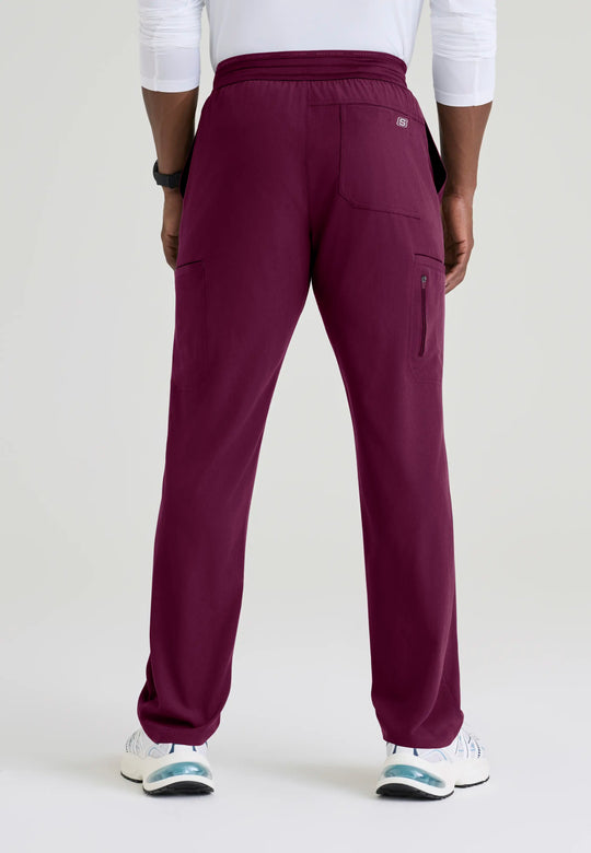 Skechers by Barco Scrubs Men's Merit Pant Wine | scrub-supply.com