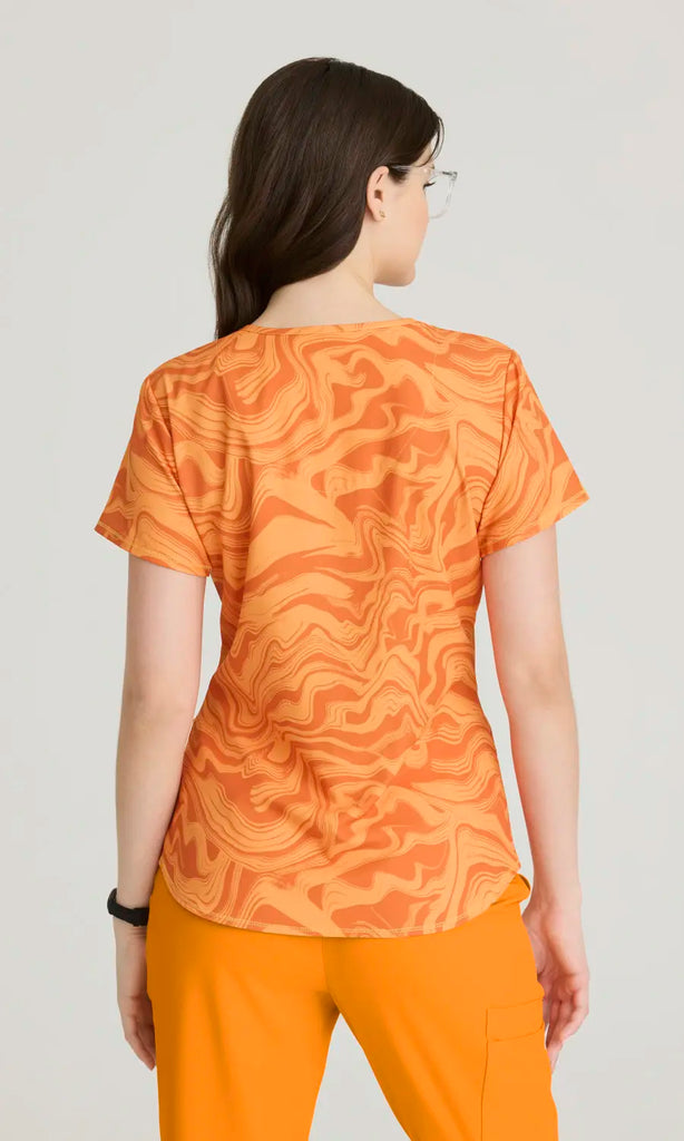 Skechers by Barco Scrubs Women's Essence Top Marigold Shade | scrub-supply.com