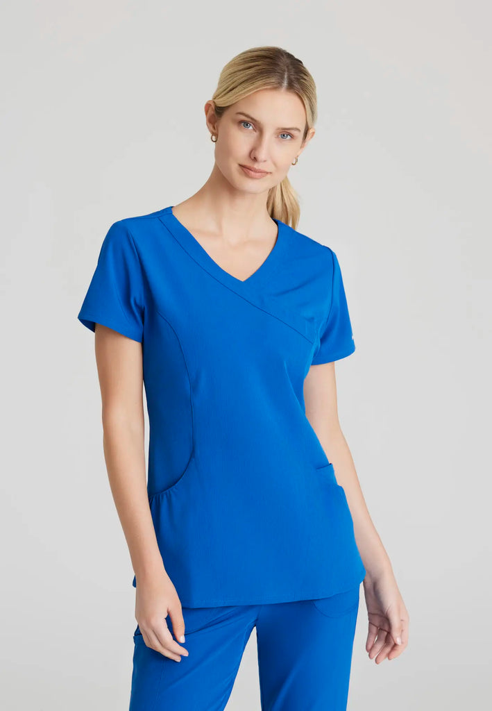 Barco Scrubs Women's Charge Top New Royal | scrub-supply.com