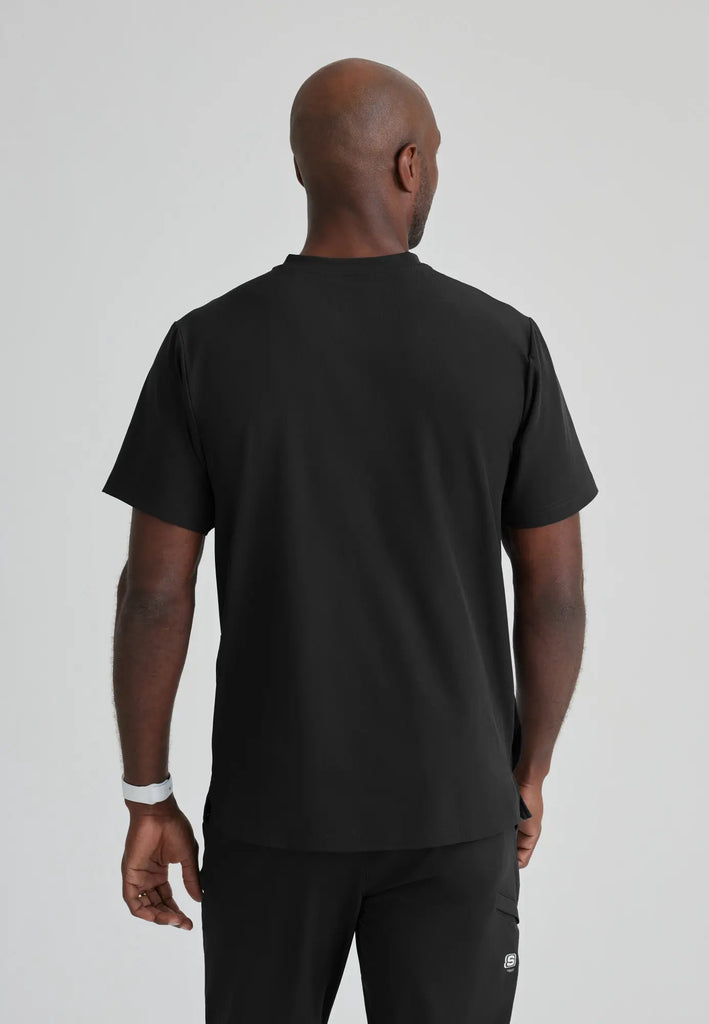 Barco Scrubs Men's Crew Top Black | scrub-supply.com