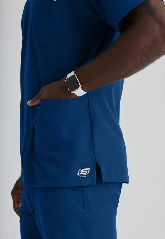 Barco Scrubs Men's Crew Top Navy | scrub-supply.com
