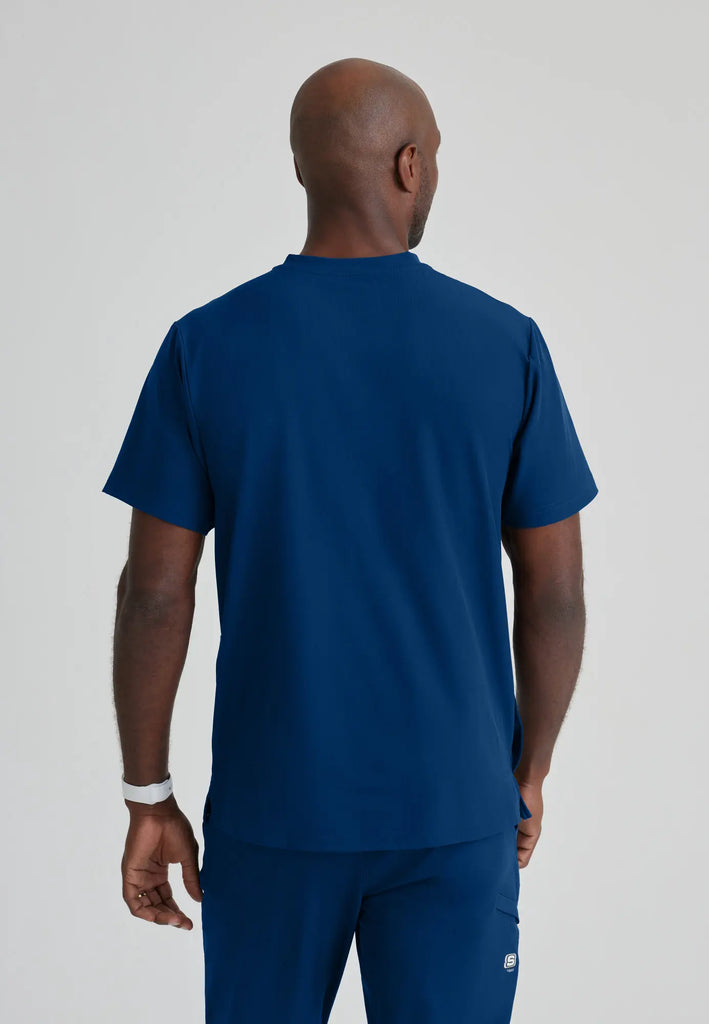 Barco Scrubs Men's Crew Top Navy | scrub-supply.com