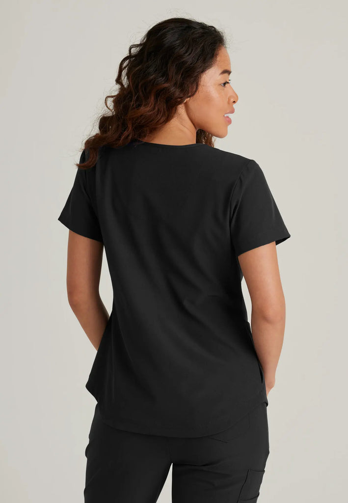 Barco Scrubs Women's Electra Top Black | scrub-supply.com