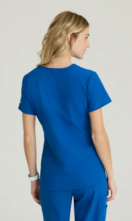 Skechers by Barco Scrubs Women's Electra Top New Royal | scrub-supply.com