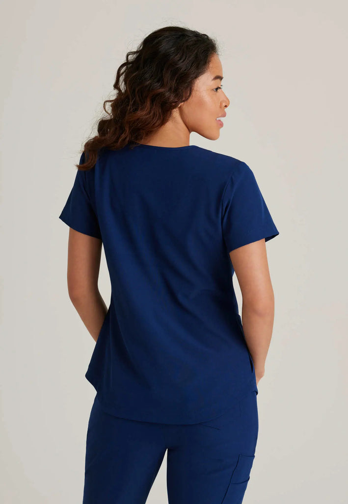 Barco Scrubs Women's Electra Top Navy | scrub-supply.com