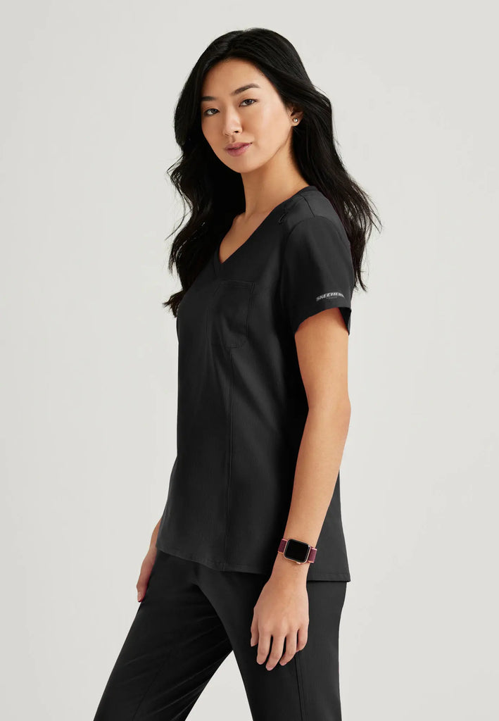 Barco Scrubs Women's Dignity Top Black | scrub-supply.com