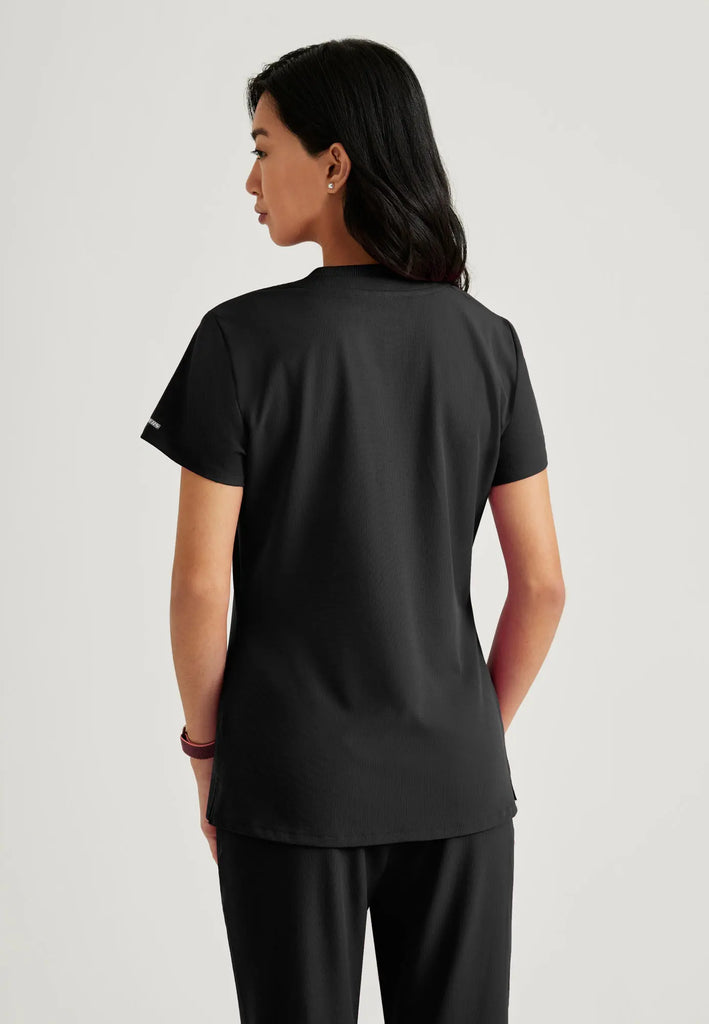 Barco Scrubs Women's Dignity Top Black | scrub-supply.com