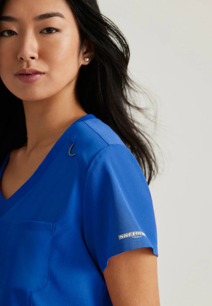 Barco Scrubs Women's Dignity Top New Royal | scrub-supply.com