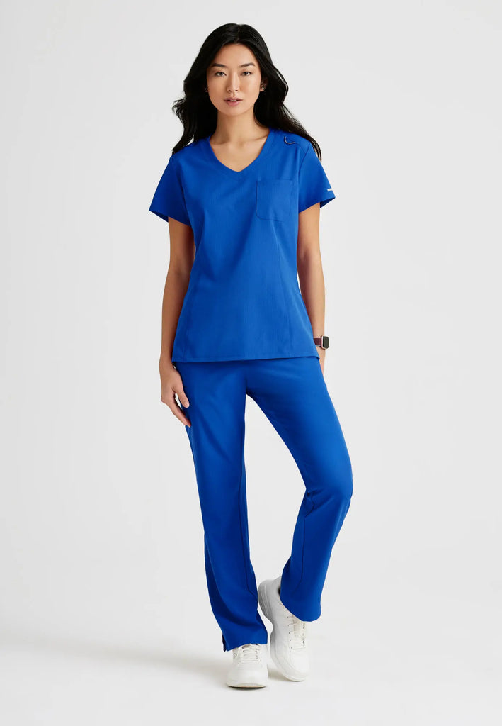 Barco Scrubs Women's Dignity Top New Royal | scrub-supply.com