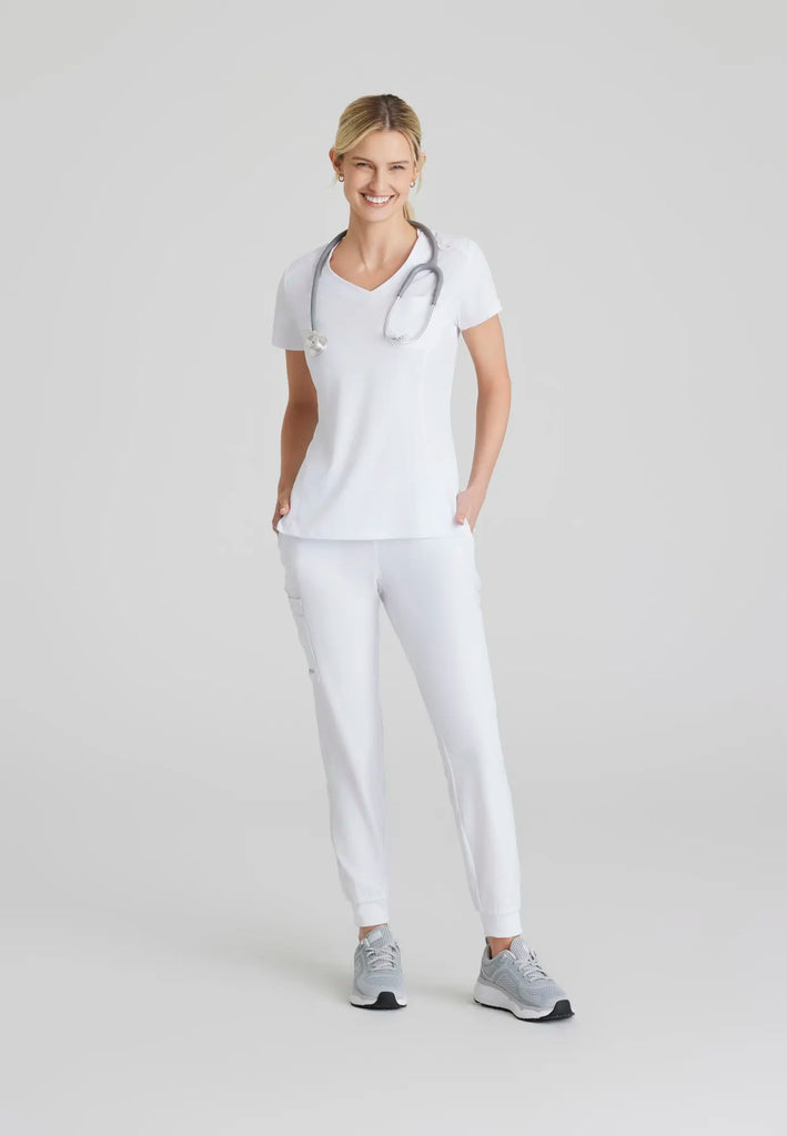 Barco Scrubs Women's Dignity Top White | scrub-supply.com