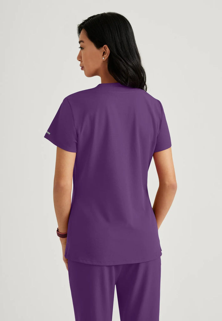 Barco Scrubs Women's Dignity Top Eggplant | scrub-supply.com