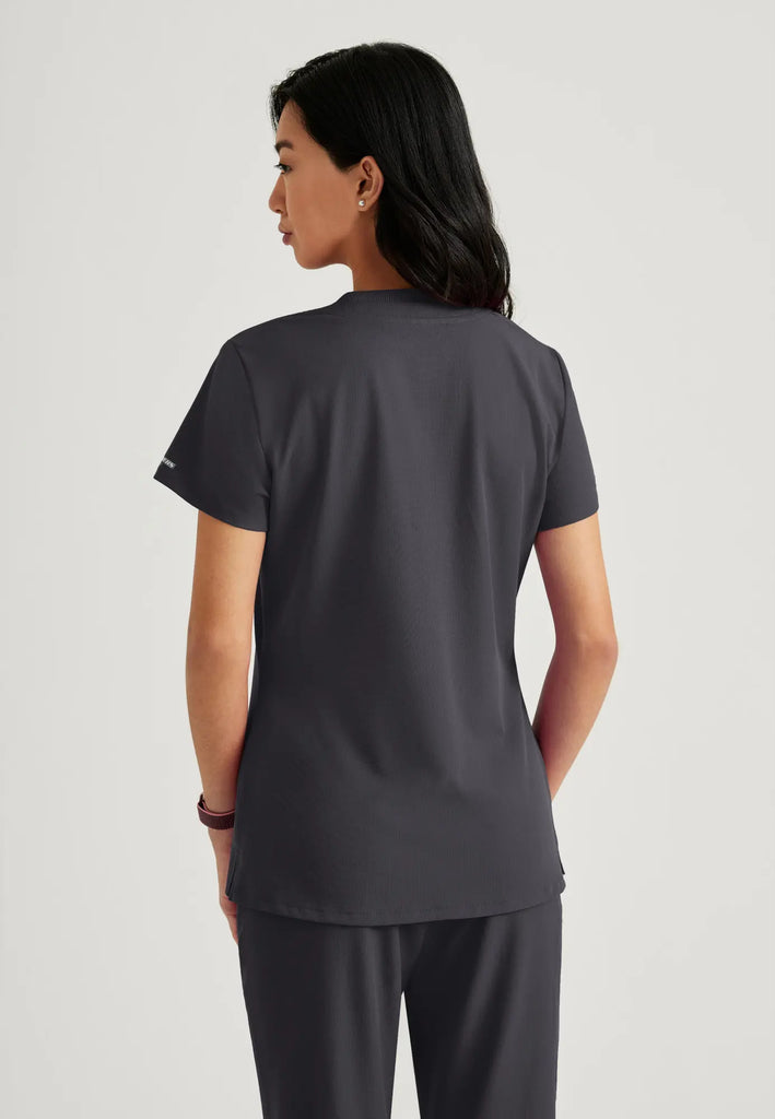 Barco Scrubs Women's Dignity Top Pewter | scrub-supply.com