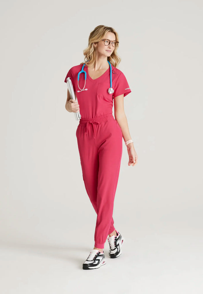 Barco Scrubs Women's Dignity Top Vibrance Pink | scrub-supply.com