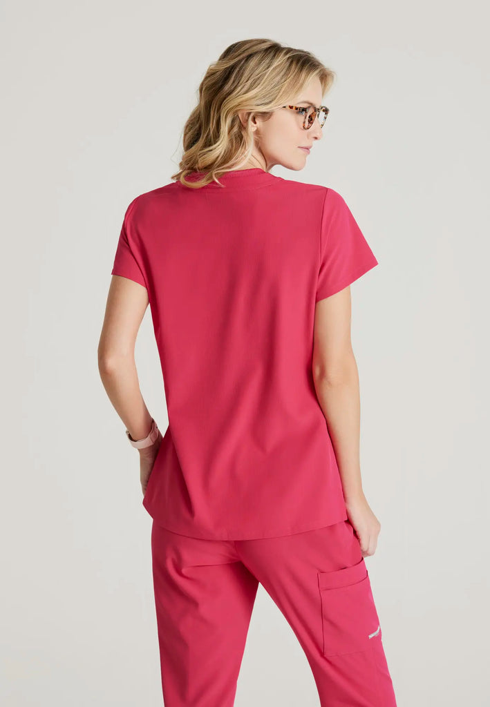 Barco Scrubs Women's Dignity Top Vibrance Pink | scrub-supply.com