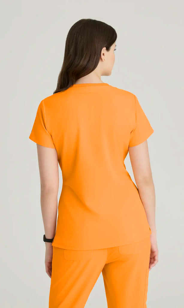 Skechers by Barco Scrubs Women's Dignity Top Bright Marigold | scrub-supply.com