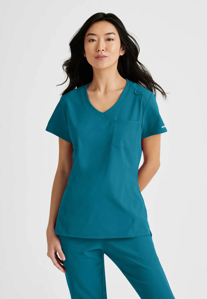 Barco Scrubs Women's Dignity Top Bahama | scrub-supply.com